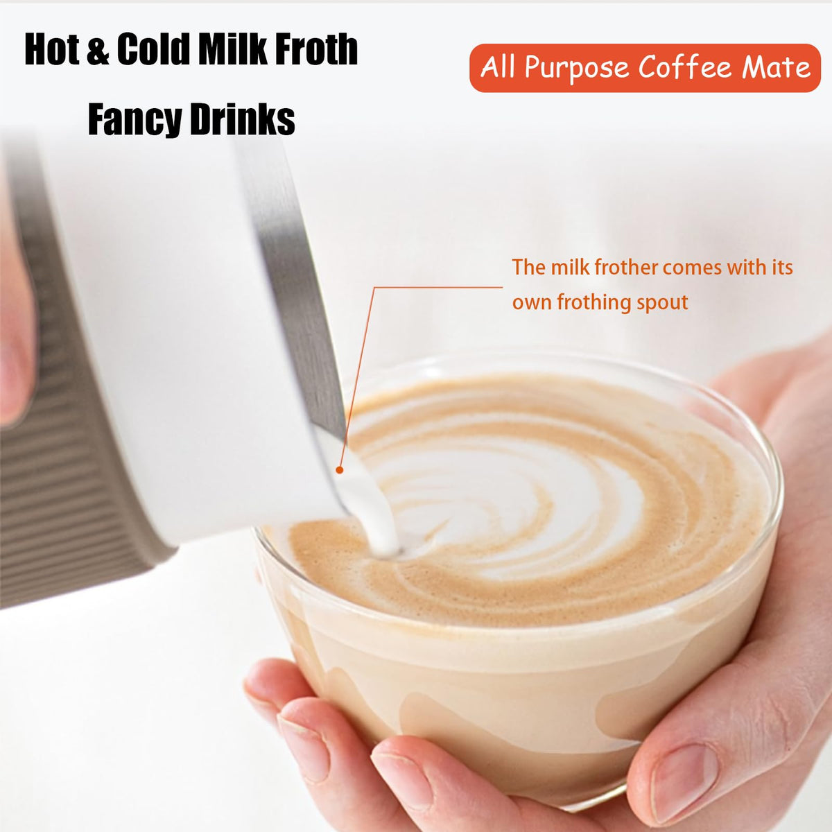Espresso Maker with Milk Frother Electric Moka Pot 2 (3 Count)
