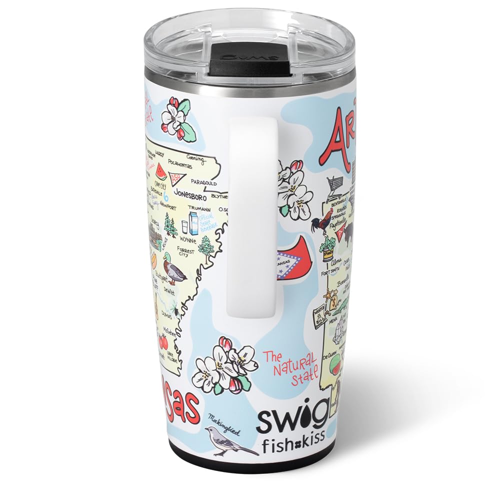 22oz Insulated Travel Mug with Handle & Lid