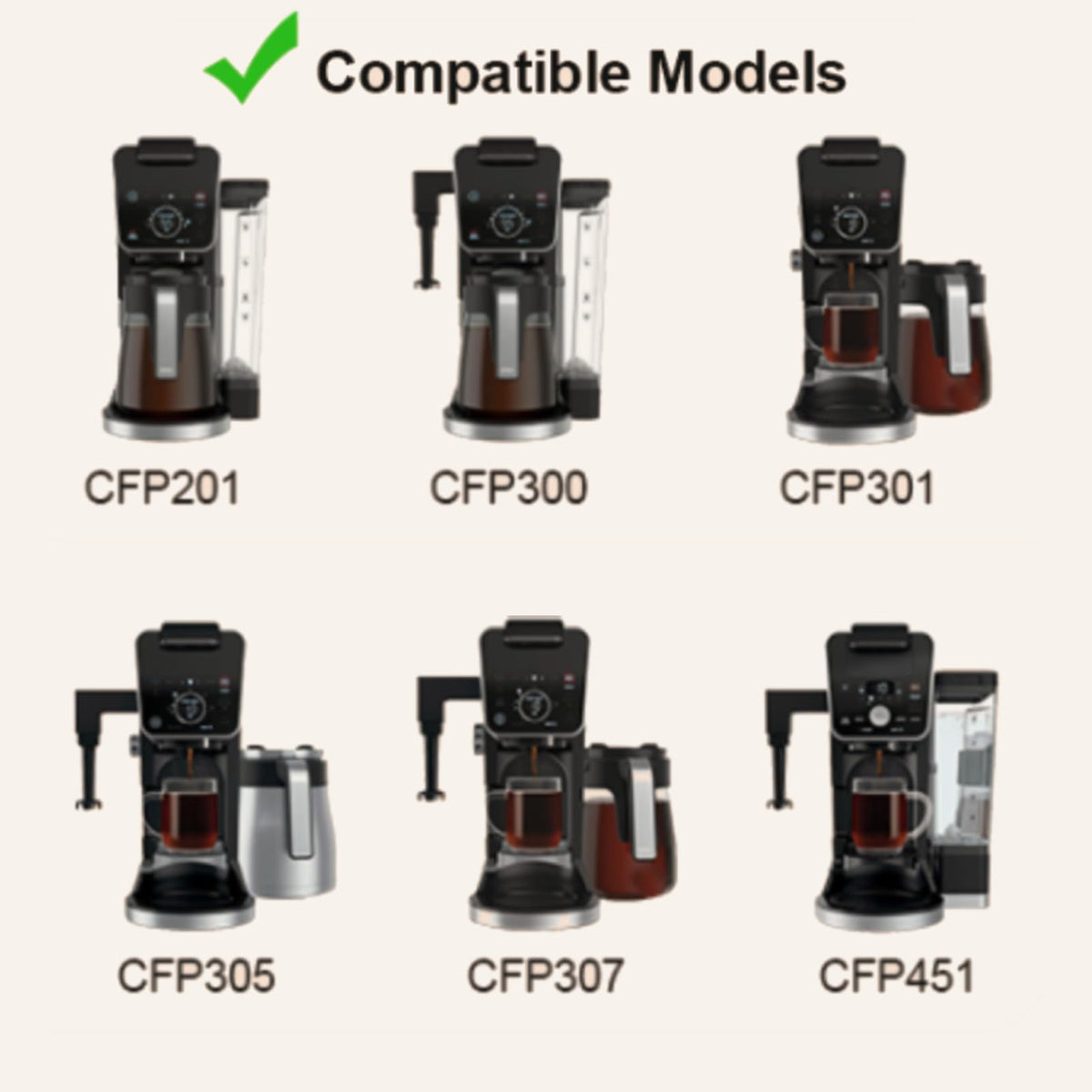 2 Pack K Cups Reusable Coffee Pods for Ninja Dual Brew Coffee Maker Stainless Steel Permanent K Cups Filters Coffee Accessories Compatible with Ninja CFP201 CFP301 Dual Brew Pro Machine (2 Count)