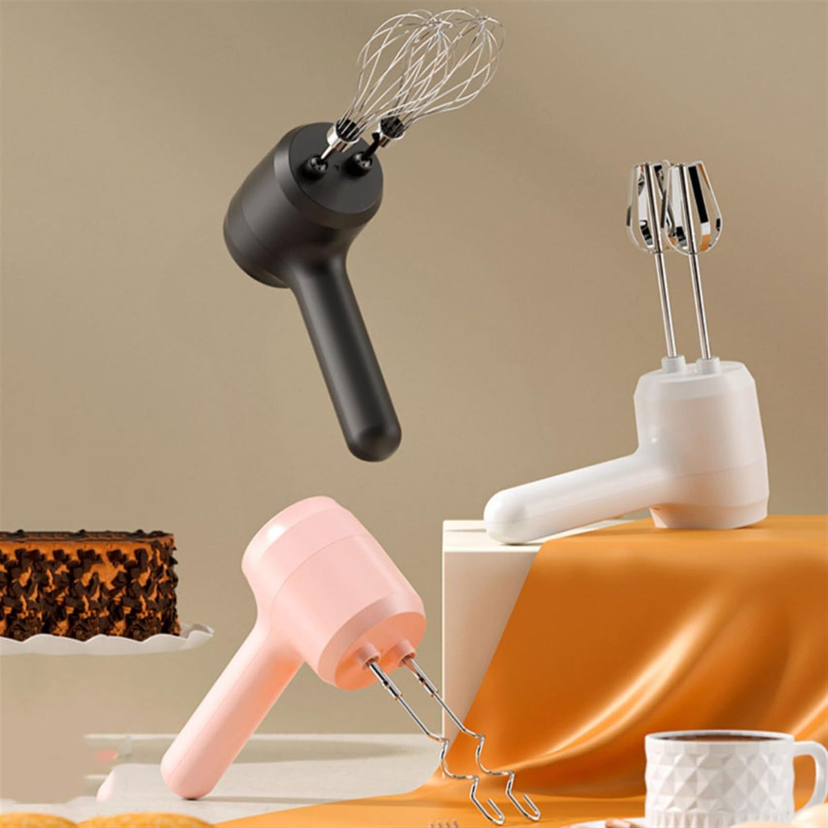 Egg Beater Handheld Baking Cake WhiskCordless Motorized WhiskSmall CreamerMixing StickWhisks Milk Frother