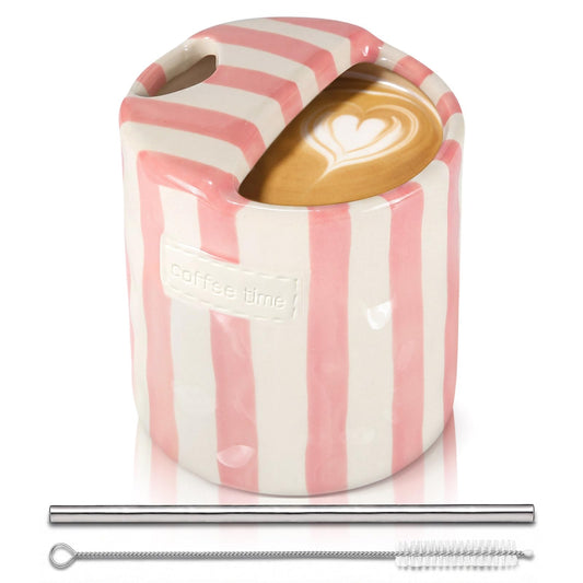 1 Pack Ceramic Mug with Sip Hole