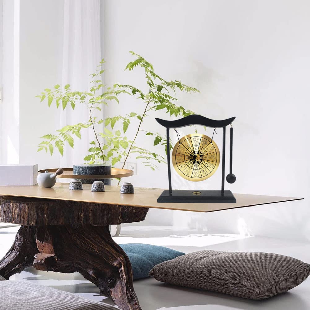 Brass Gong Desktop Zen Art Feng Shui Decor