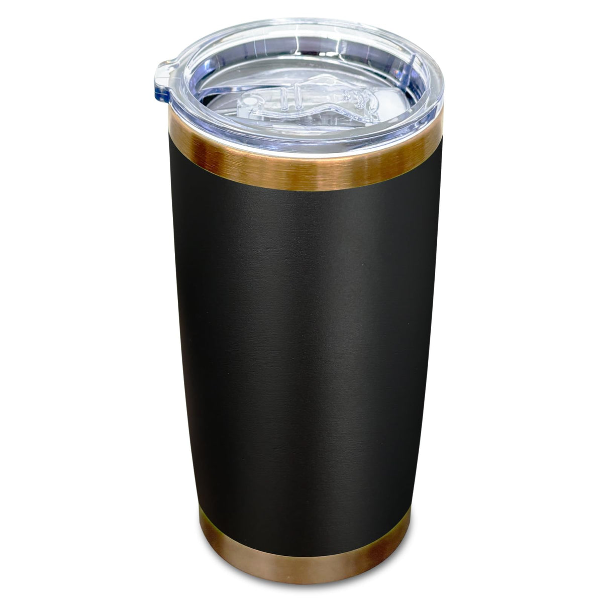 20 oz Insulated Tumbler With Lid and Straw Black
