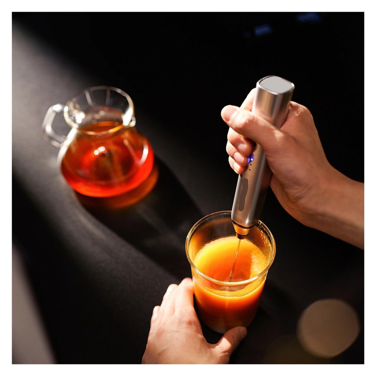Milk Frother Sponsored Portable Handheld Whisk Drink Mixer Foamer