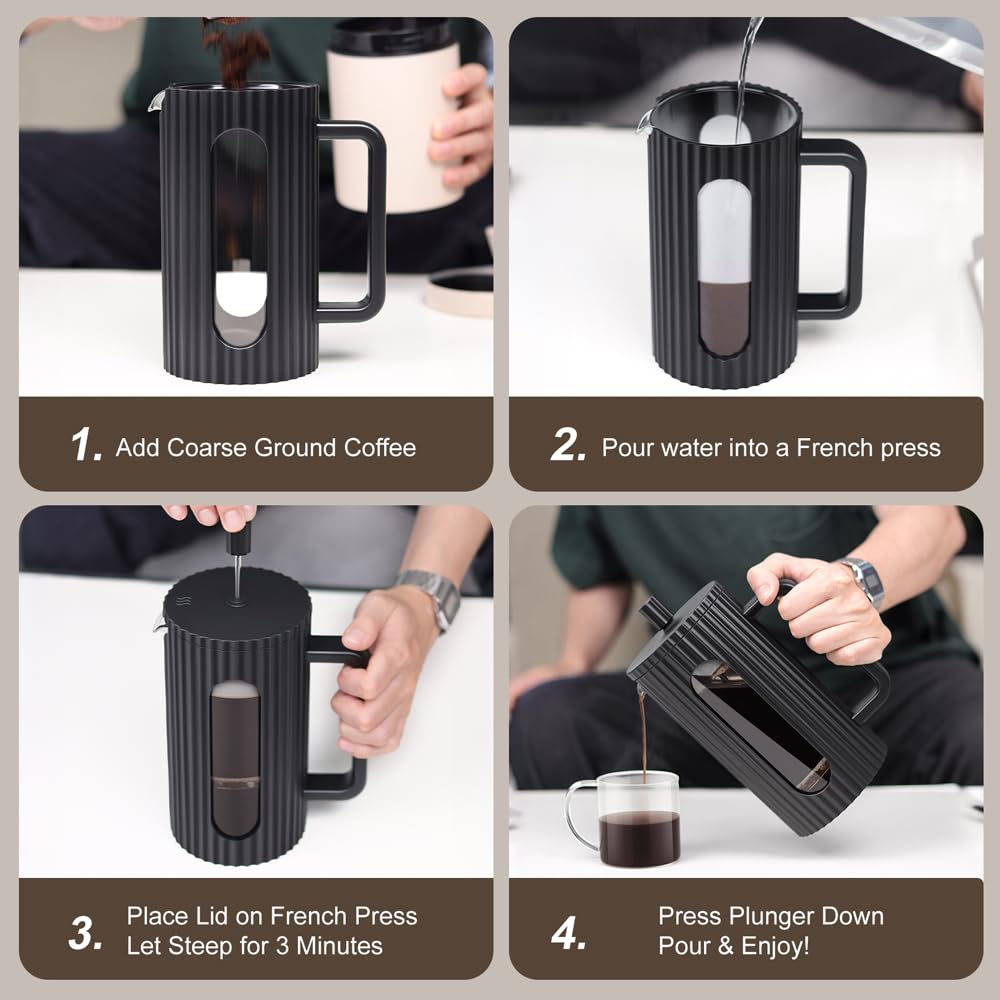 French Press Coffee Maker 34OZ