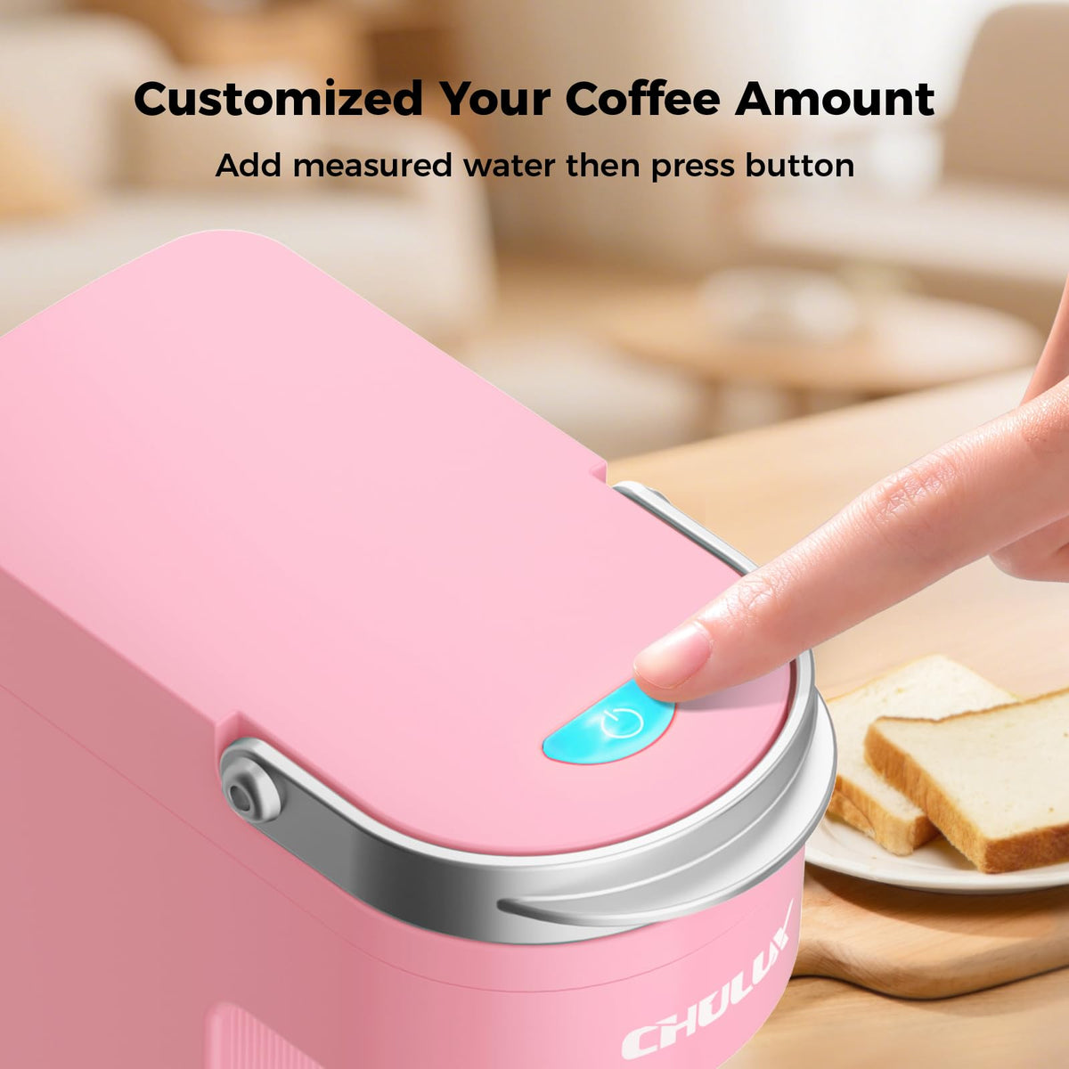 Slim Single Serve Coffee Maker for K Cup Pod for Small Spaces