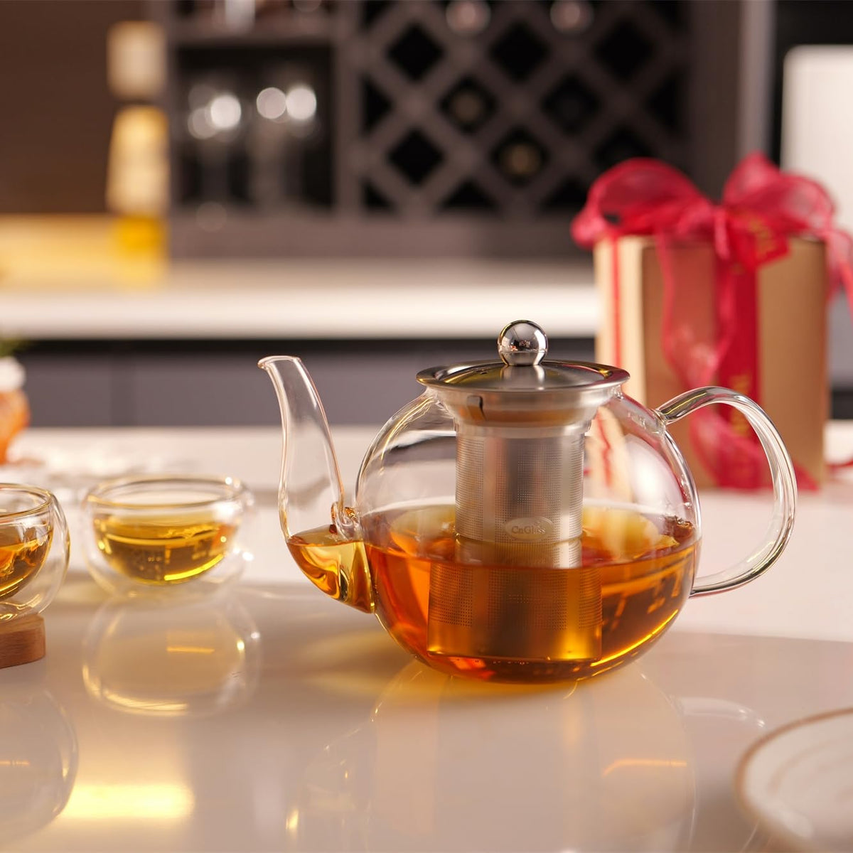 600ml Glass Teapot with Removable Infuser
