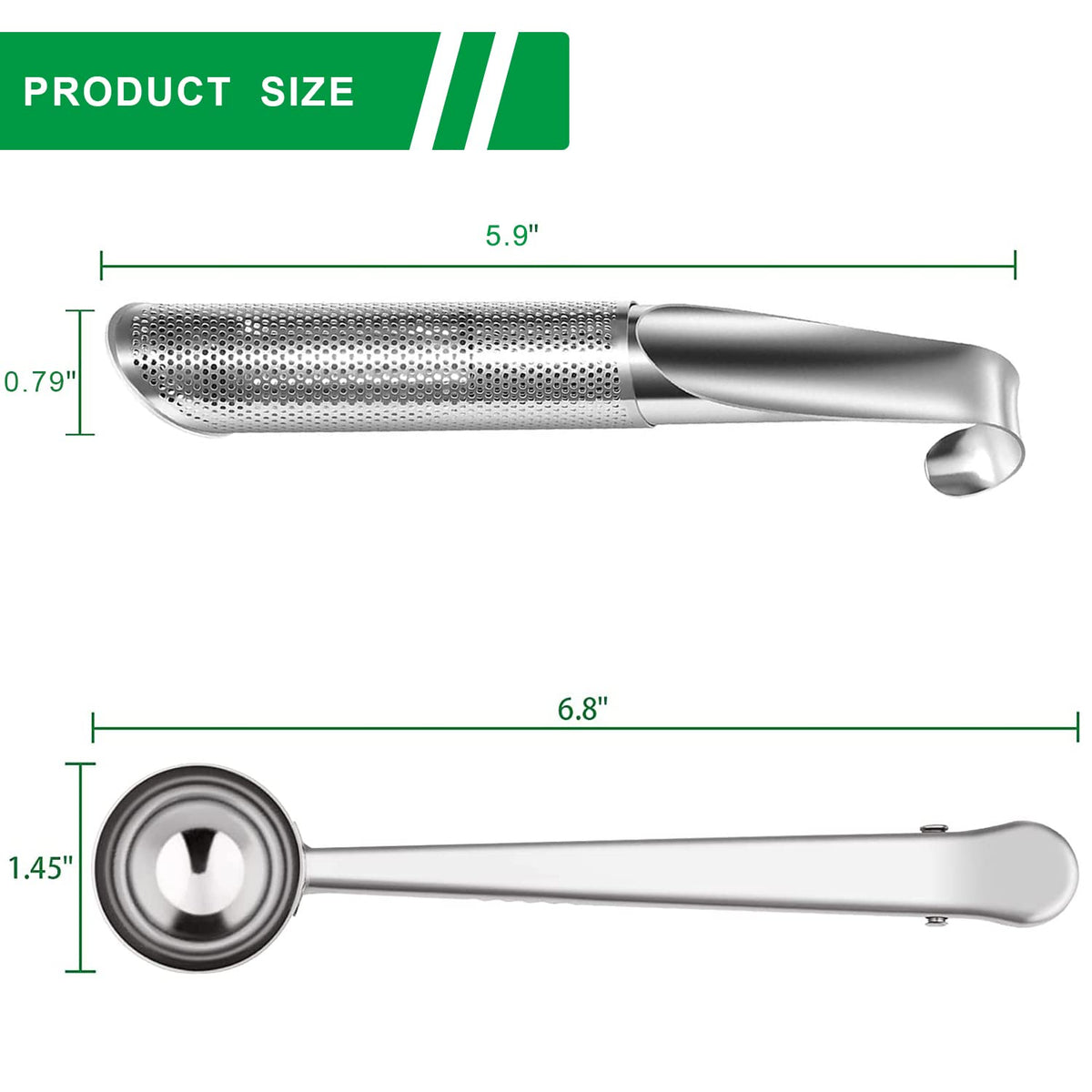 Tea Strainer & Infuser Set (2 Count)