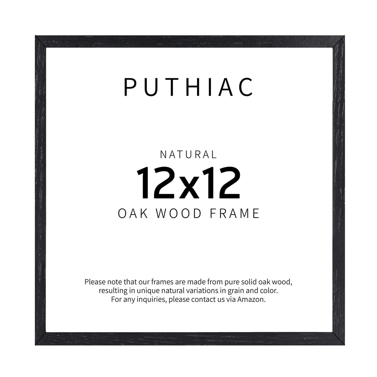 12x12 Solid Oak Wood Picture Frame