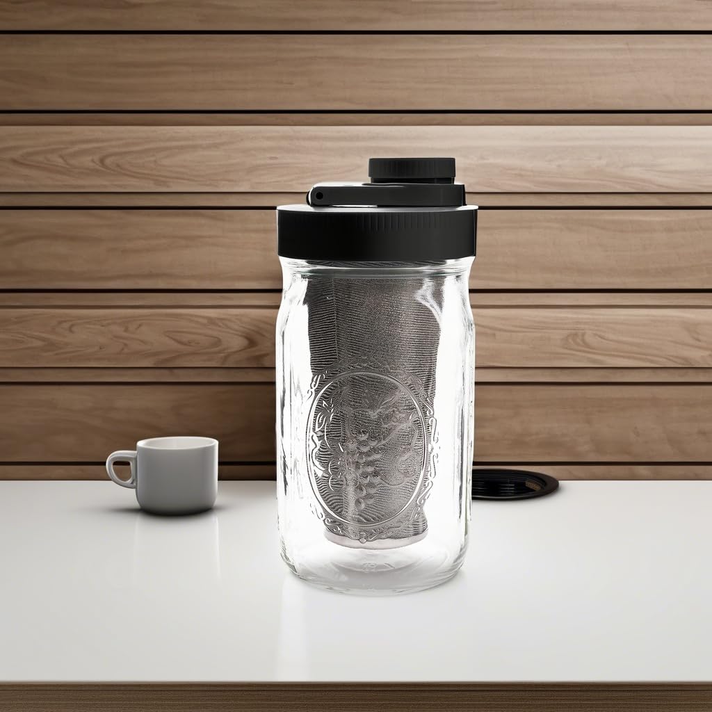 Mason Jar Cold Brew Coffee Maker Infuser