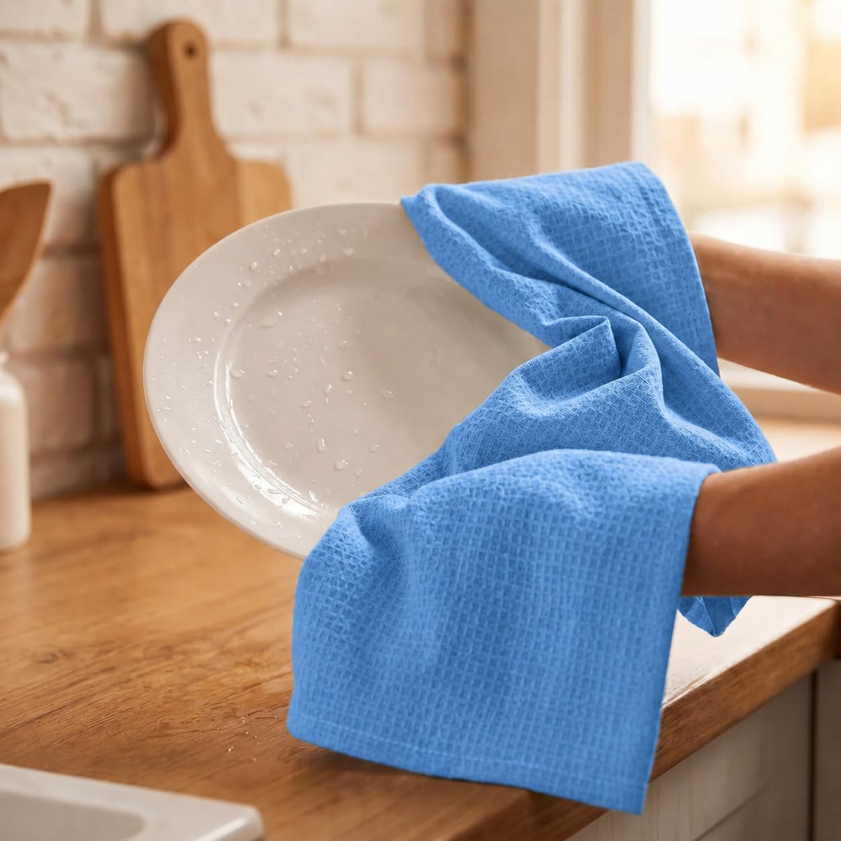 Kitchen Towels Cotton Dish Towels 20”x30” (6 Count)