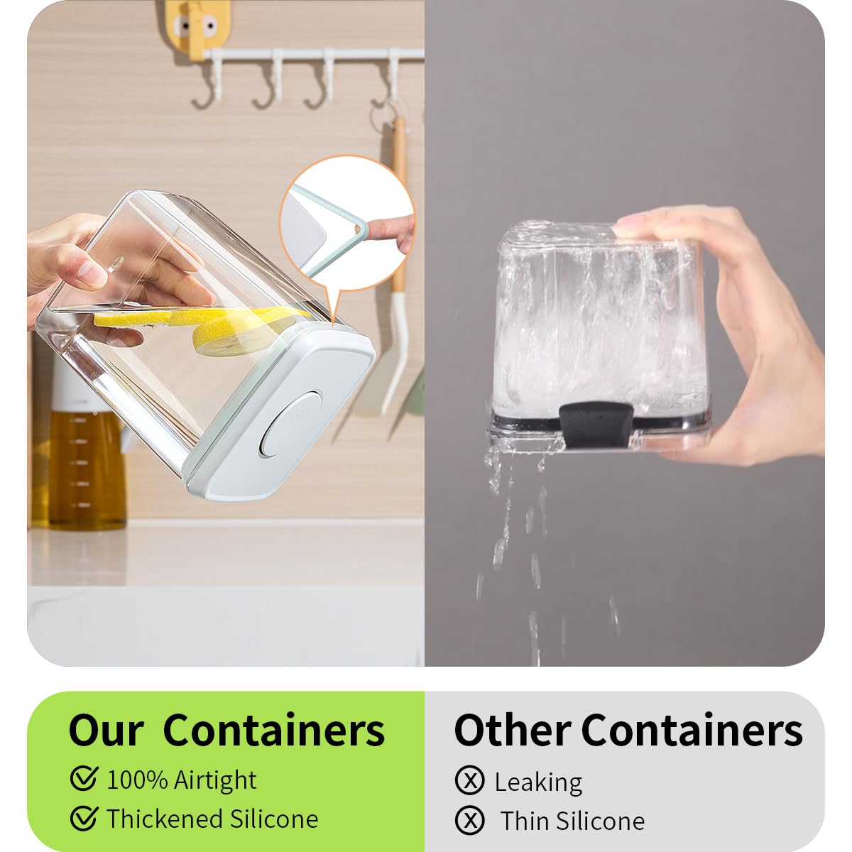 Airtight Food Storage Containers (3 Count)