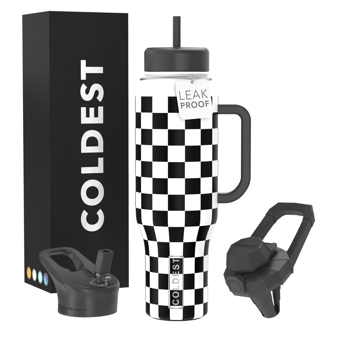 Coldest Tumbler with Handle and Straw