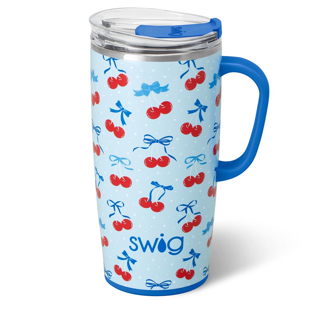 22oz Insulated Travel Mug with Handle & Lid