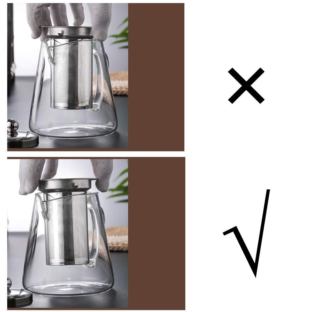 Glass Teapot with Infuser Tea Pot 950ml