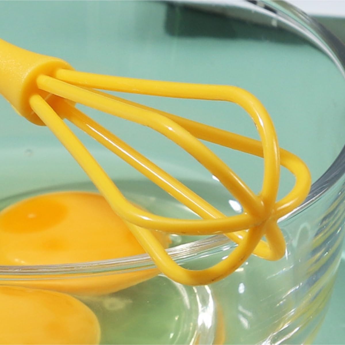 Egg Beater Milk Frother Handheld Egg Beater Kitchen Gadgets Plastic Manual Mixer Baking Home Kitchen Utensils