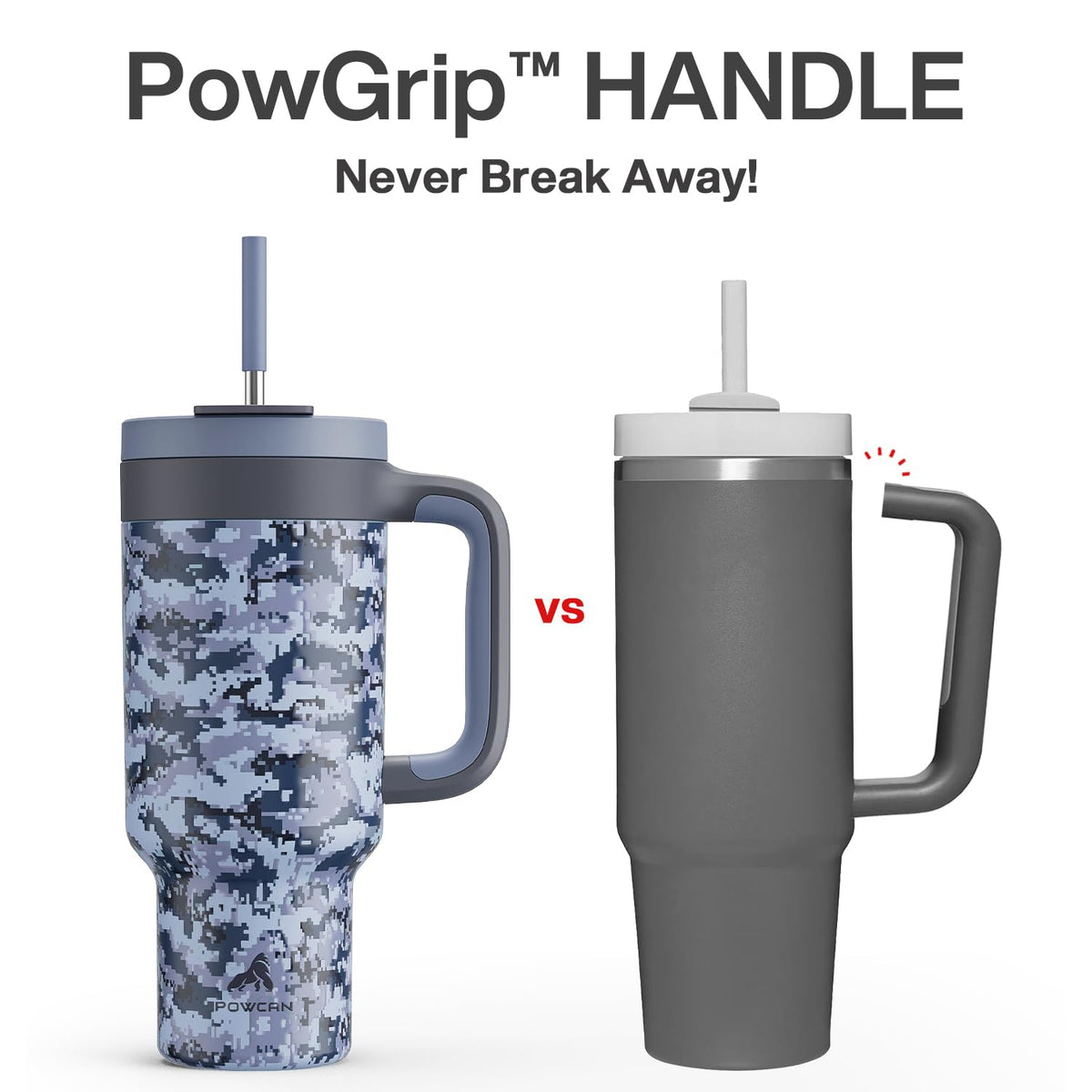 40 oz Camo Tumbler with Handle