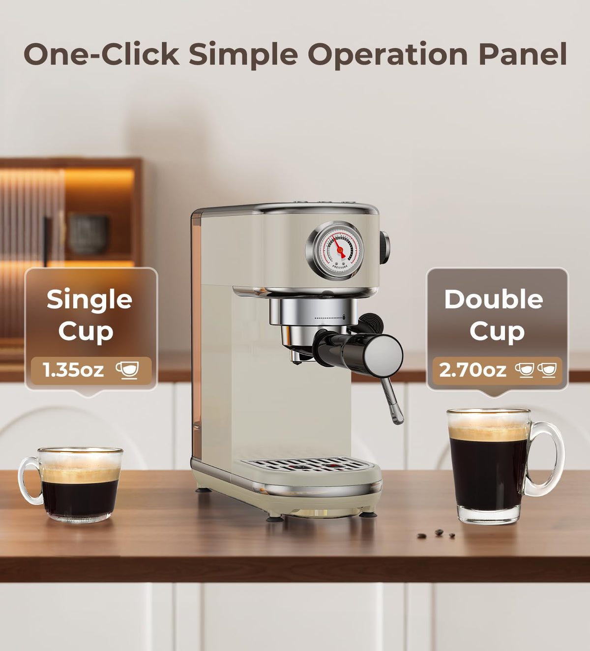 Espresso Machine with Milk Frother
