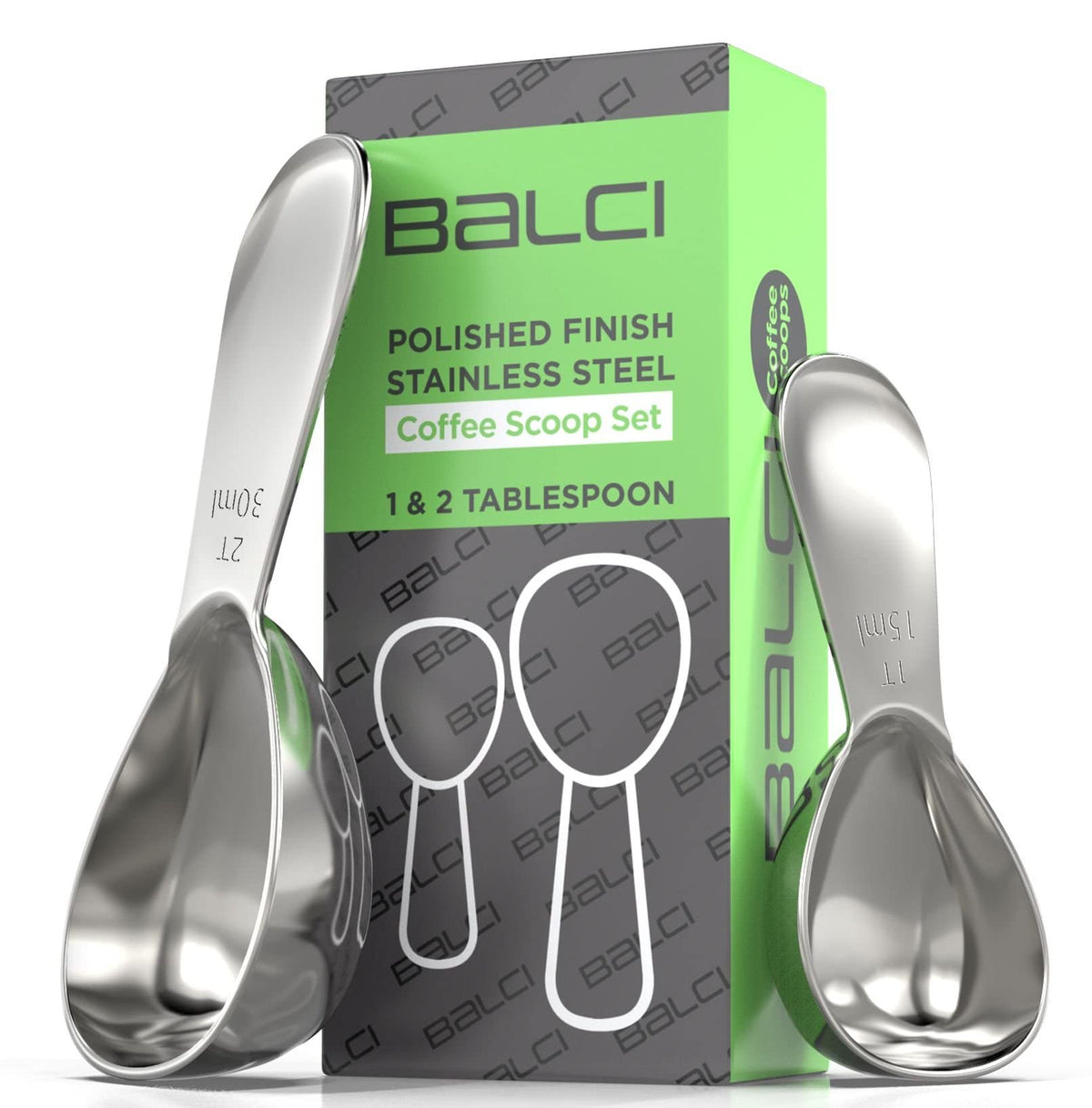 Stainless Steel Coffee Scoop Set