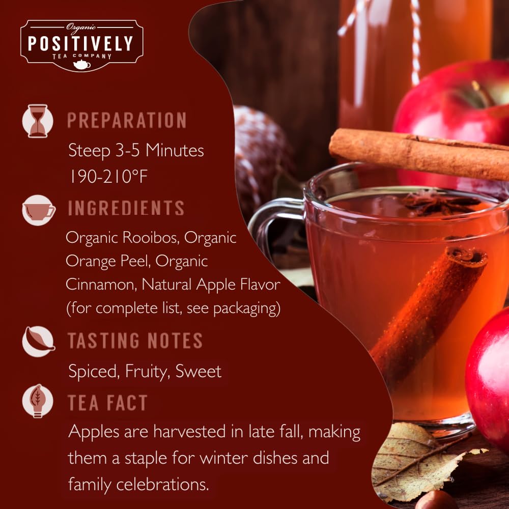 Winter Apple Cider Rooibos Tea Bags (20 Ounce)
