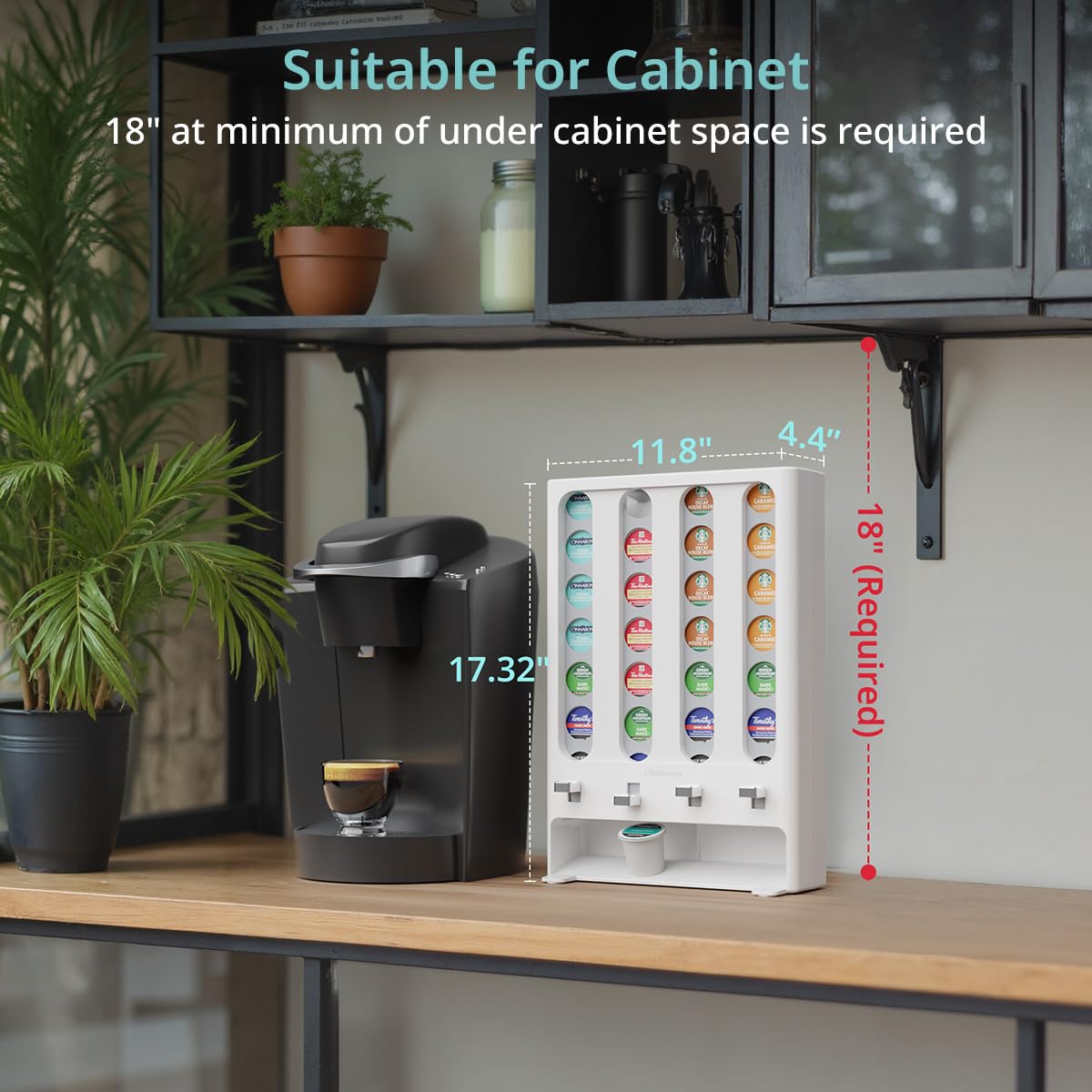 K Cup Holder Creative Coffee Pods Storage Stand Vending (28 Count)