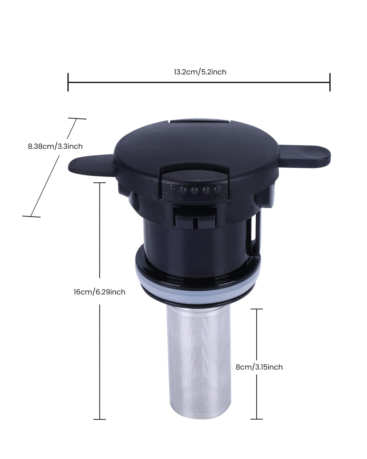 Stainless Steel Thermal Coffee Carafe Lid With Tea Infuser
