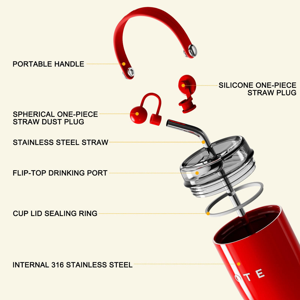 30OZ Tumbler with Handle
