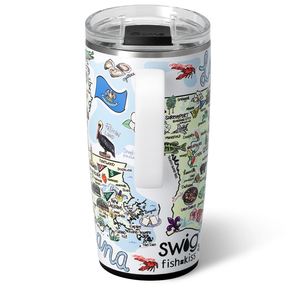 22oz Insulated Travel Mug with Handle & Lid
