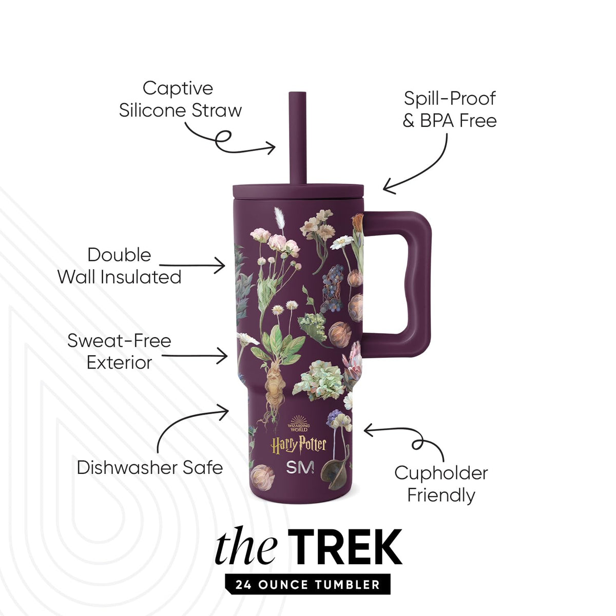 Harry Potter Kids Tumbler with Straw & Handle