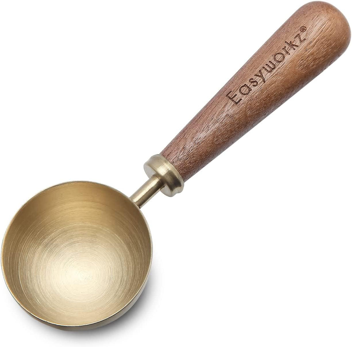 Retro Stainless Steel Coffee Spoon With Black Walnut Handle