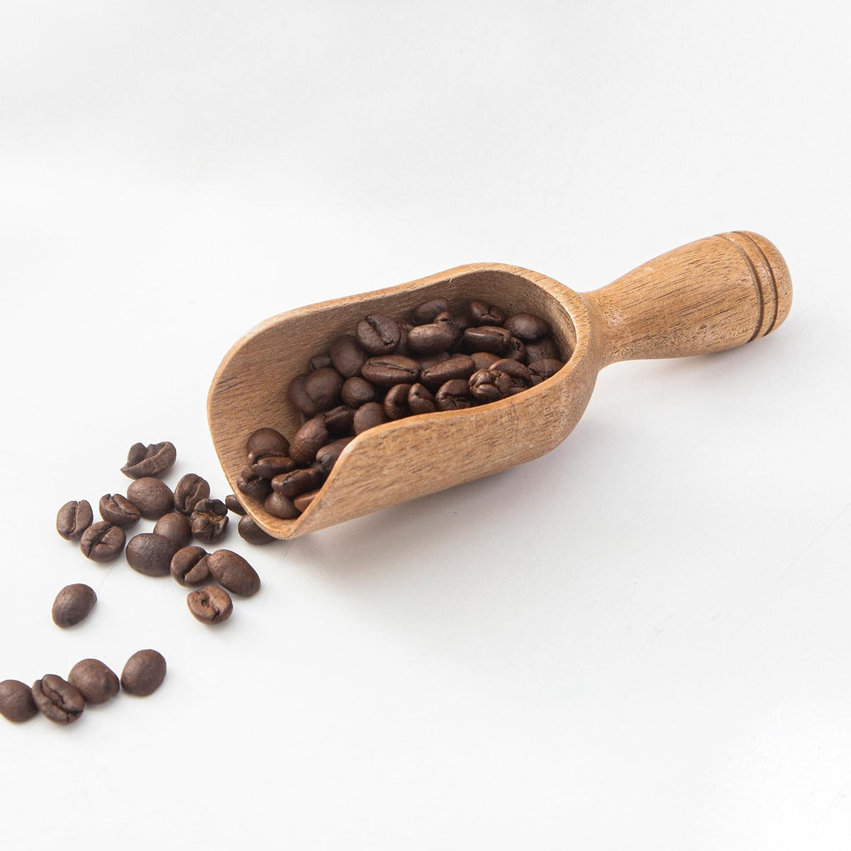 Wooden Scoop for Jars Coffee Scoops for Ground Coffee 5″ Big Acacia Wooden Scoops for Flour Wood Scoop for Canisters Bath Salt Scoops Shovel Measuring Spoons for Laundry Scoop Kitchen Spoon