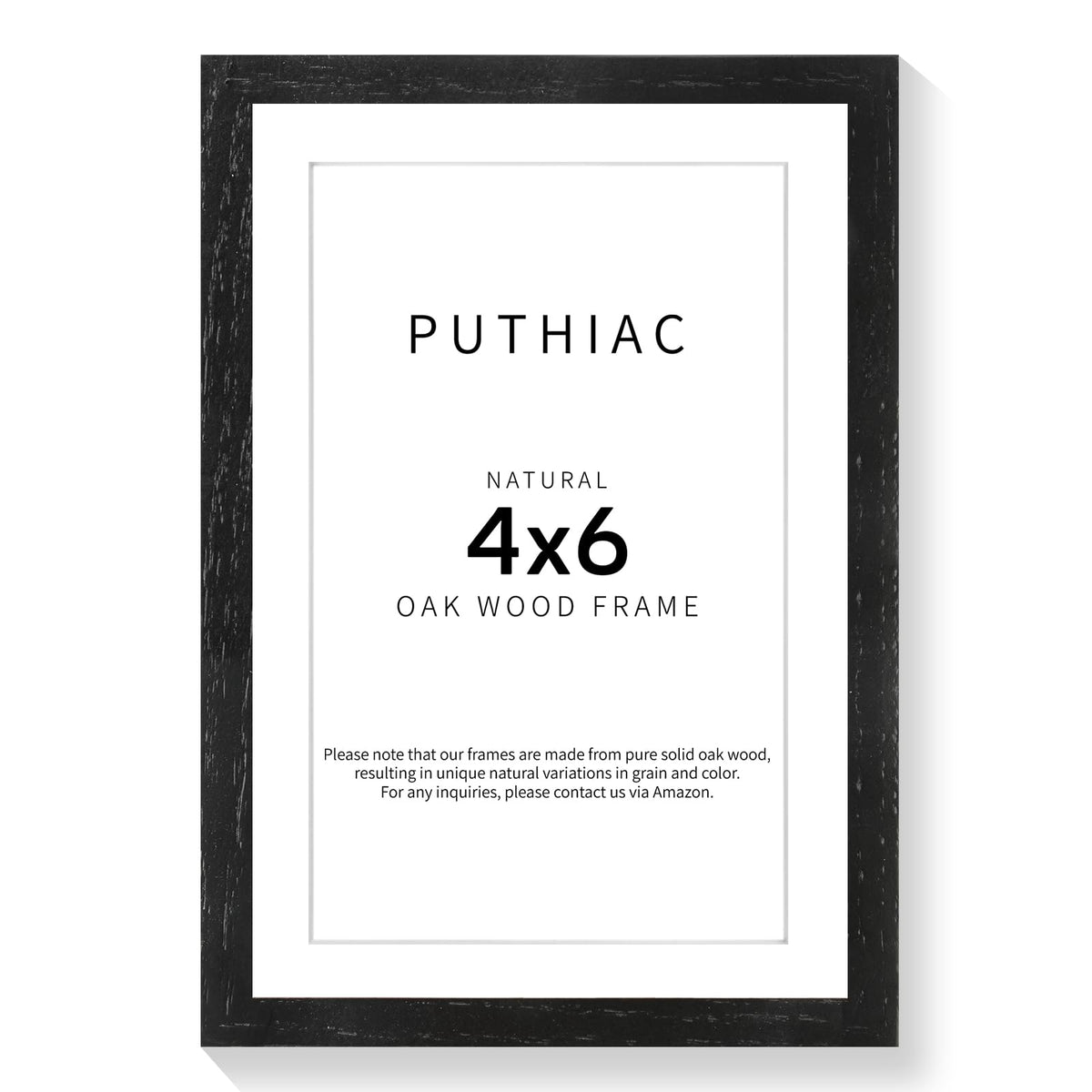 4x6 Solid Oak Wood Picture Frame
