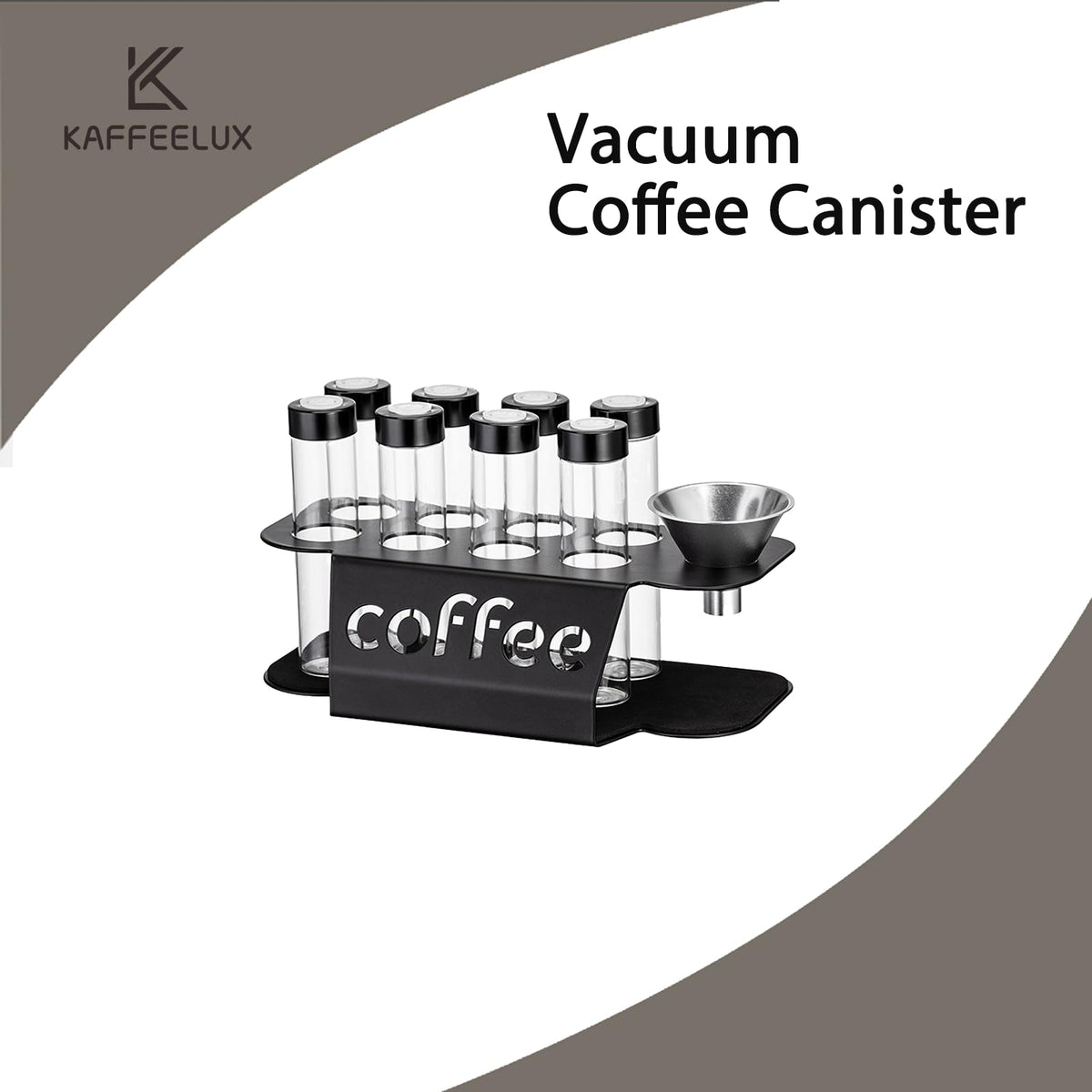 Wooden Coffee Bean Sampling Set with Test Tubes