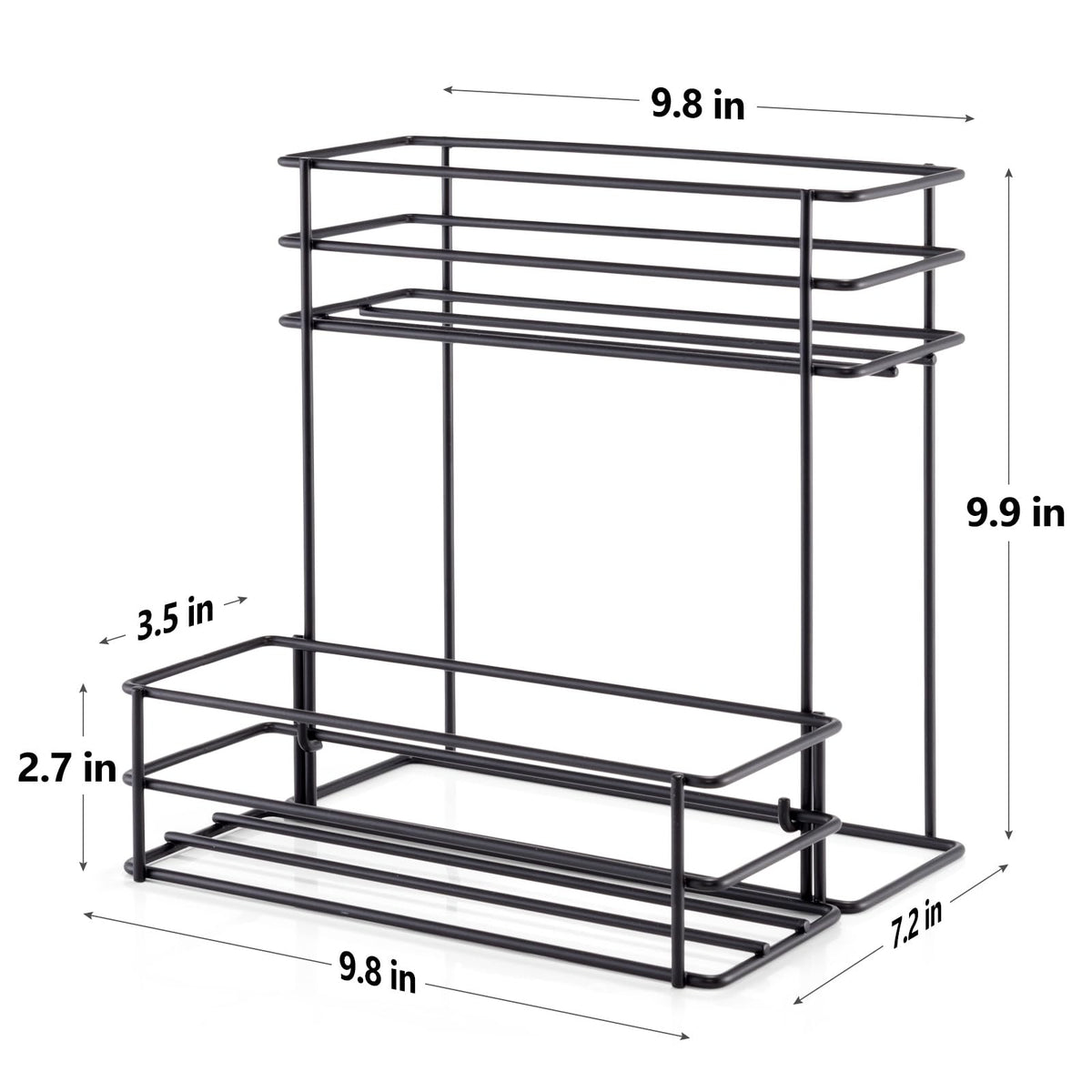 6 Bottle Coffee Syrup Organizer Coffee Syrup Rack for Coffee Bar Kitchen Small Wine Rack for Bar Family Storage for Syrup Wine Dressing