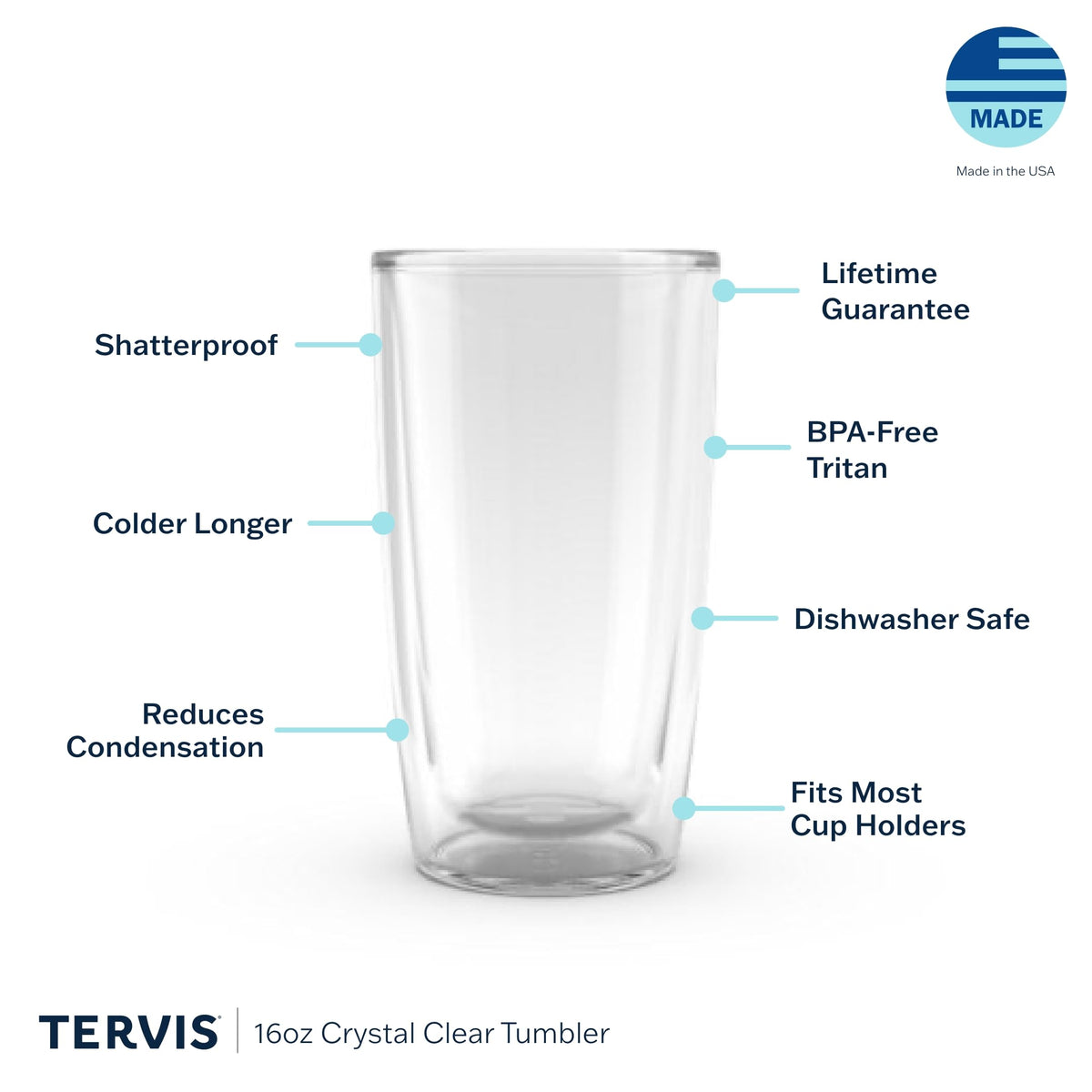 Yao Cheng Green Crystal Made in USA Double Walled Insulated Tumbler Travel Cup Keeps Drinks Cold & Hot