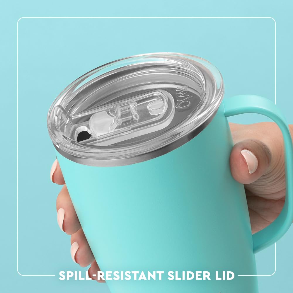 18oz Insulated Travel Mug with Handle & Lid