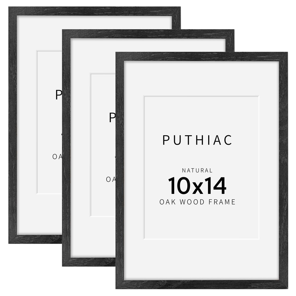 10x14 Solid Oak Wood Picture Frames (3 Count)