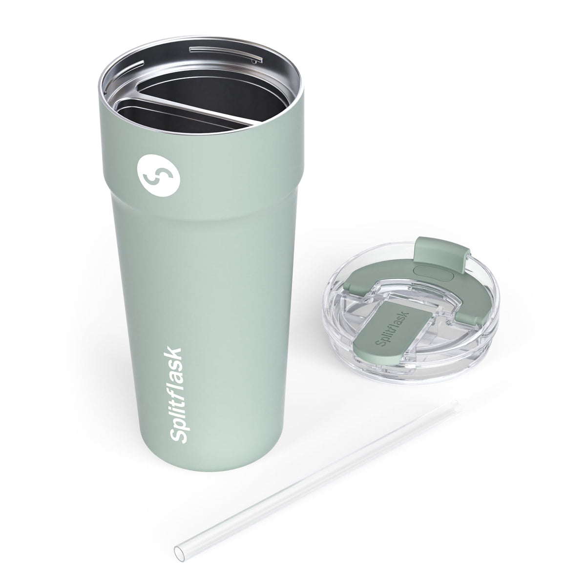 Stainless Steel Insulated Tumbler Cup with Straw & Sip Lid