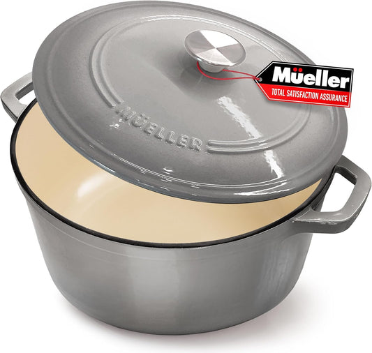 7.5 QT Enameled Cast Iron Dutch Oven