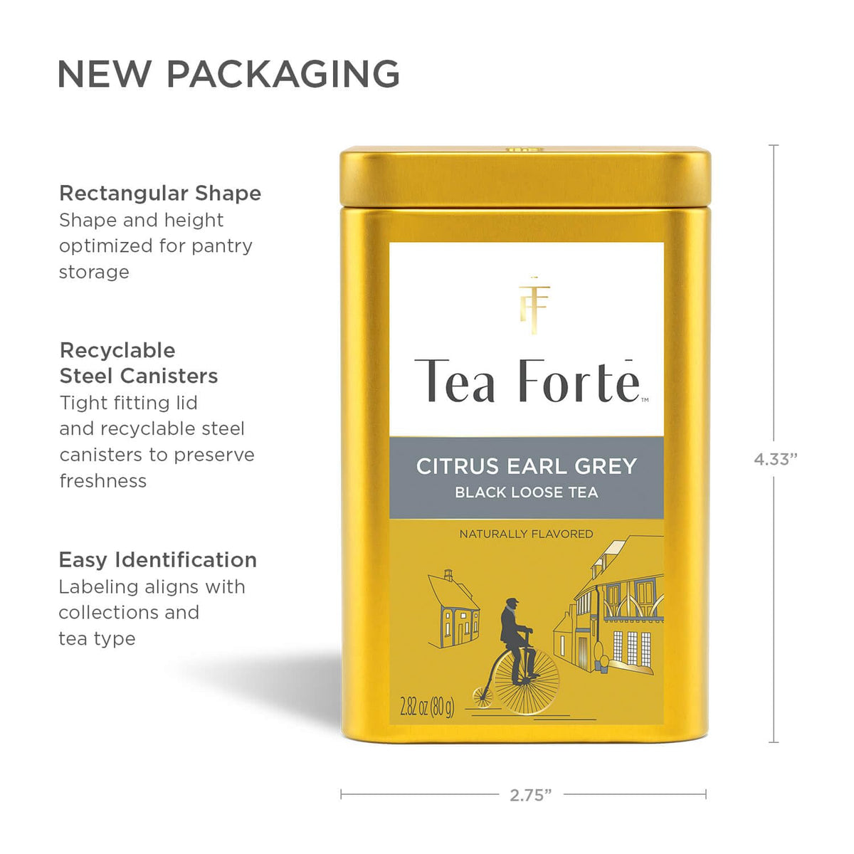 Citrus Earl Grey Loose Leaf Tea Canister (2.82 Ounce)