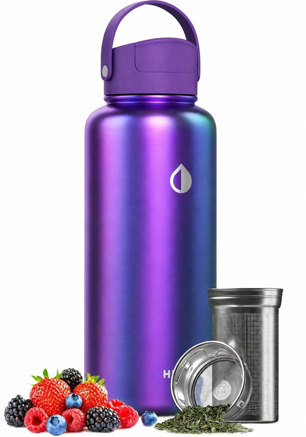 32 oz Ceramic Lined Tea Infuser Travel Tumbler