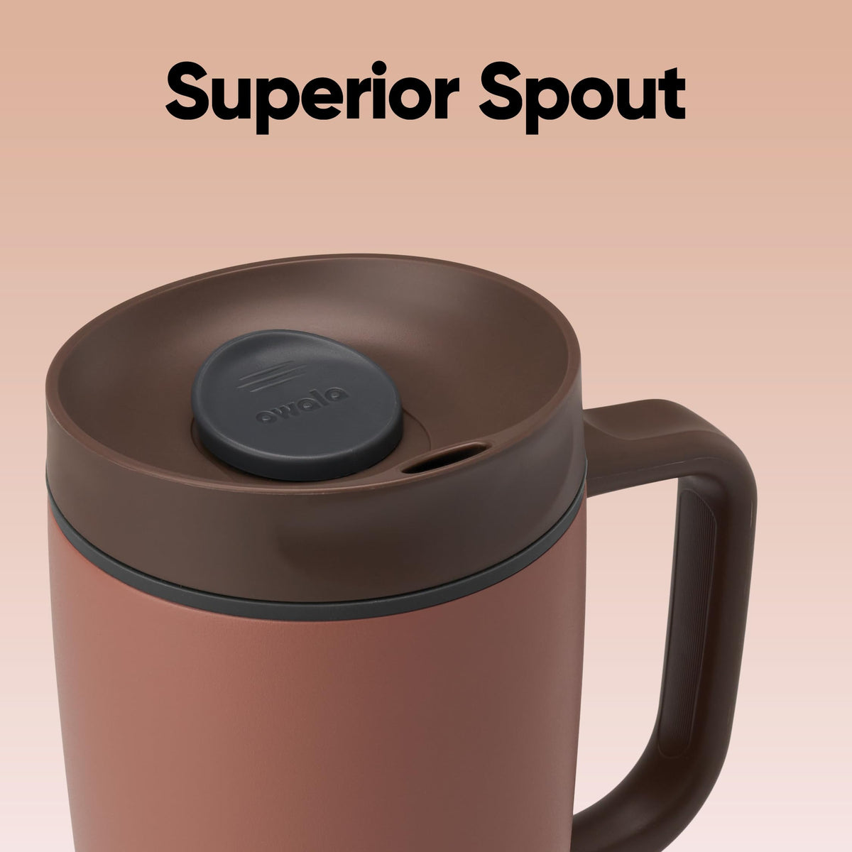 SmoothSip Slider Stainless Steel Insulated Travel Mug with Handle
