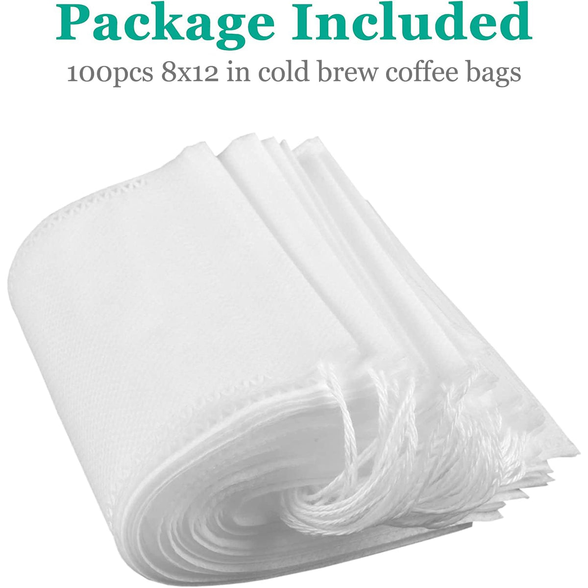 100pcs 8''x12'' Cold Brew Coffee Bags (100 Count)