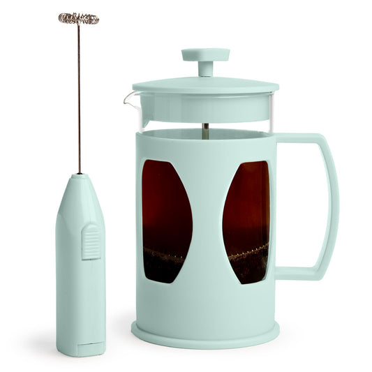 French Press and Frother Coffee Gift Set (2 Count)