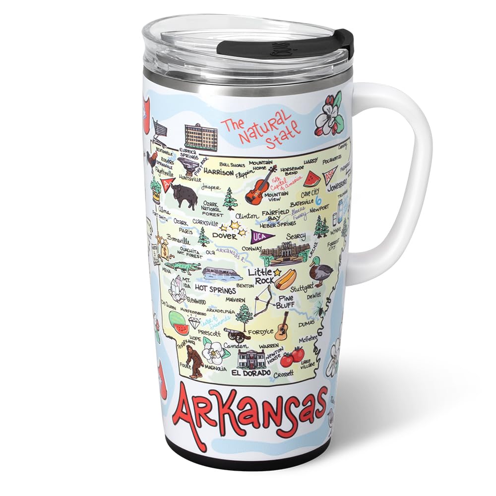 22oz Insulated Travel Mug with Handle & Lid