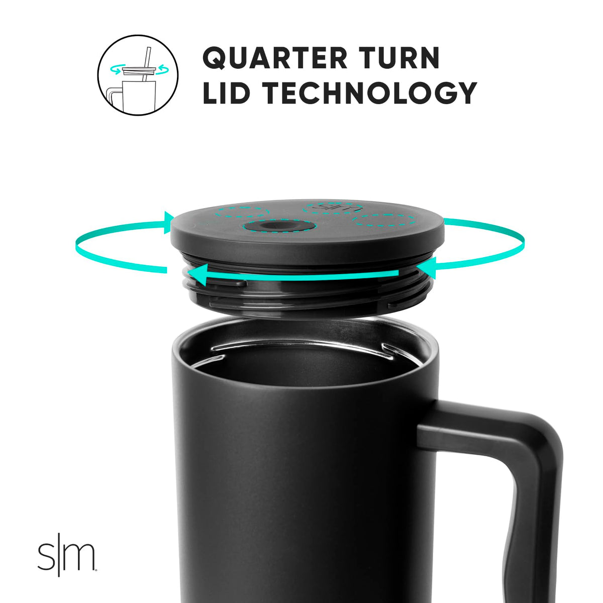 30 oz Trek Tumbler with Handle and Straw Lid