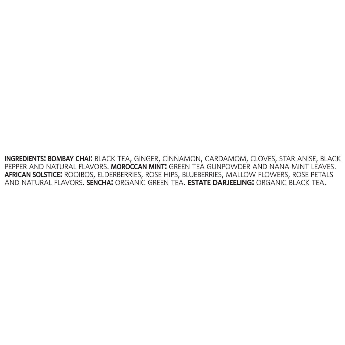 Single Steeps Tea Sampler (15 Count)