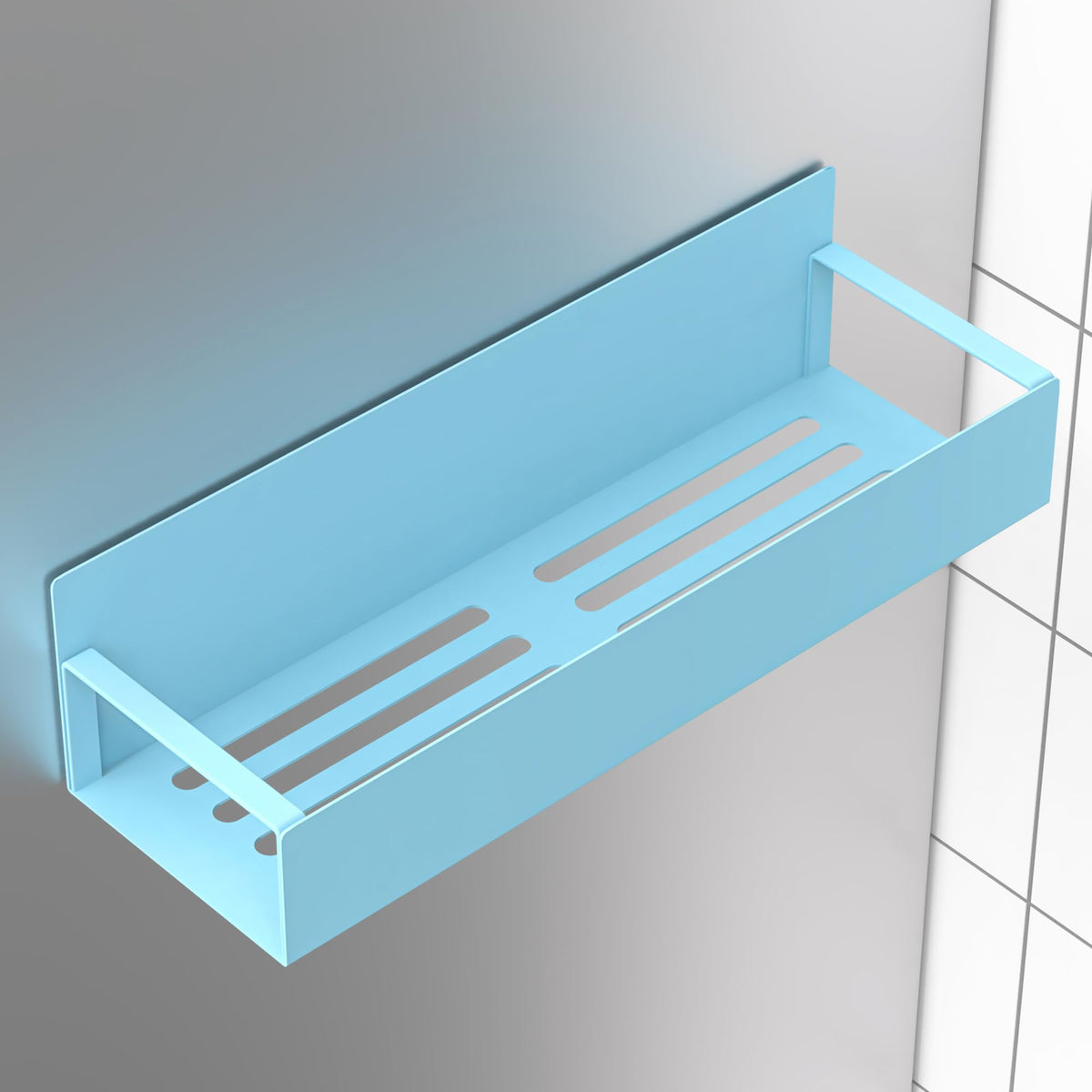 Metal Magnetic Spice Rack for Refrigerator Blue (6 Count)