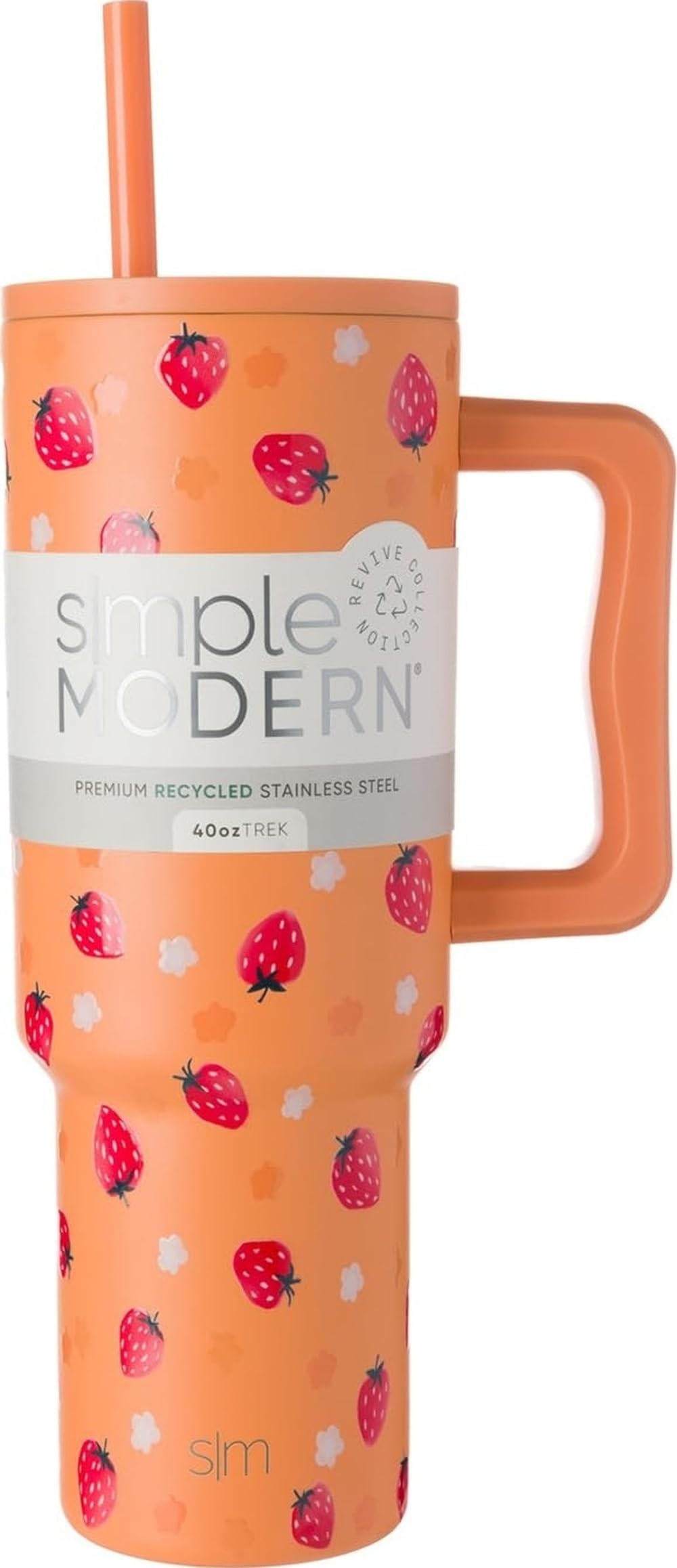 Tumbler with Handle and Straw