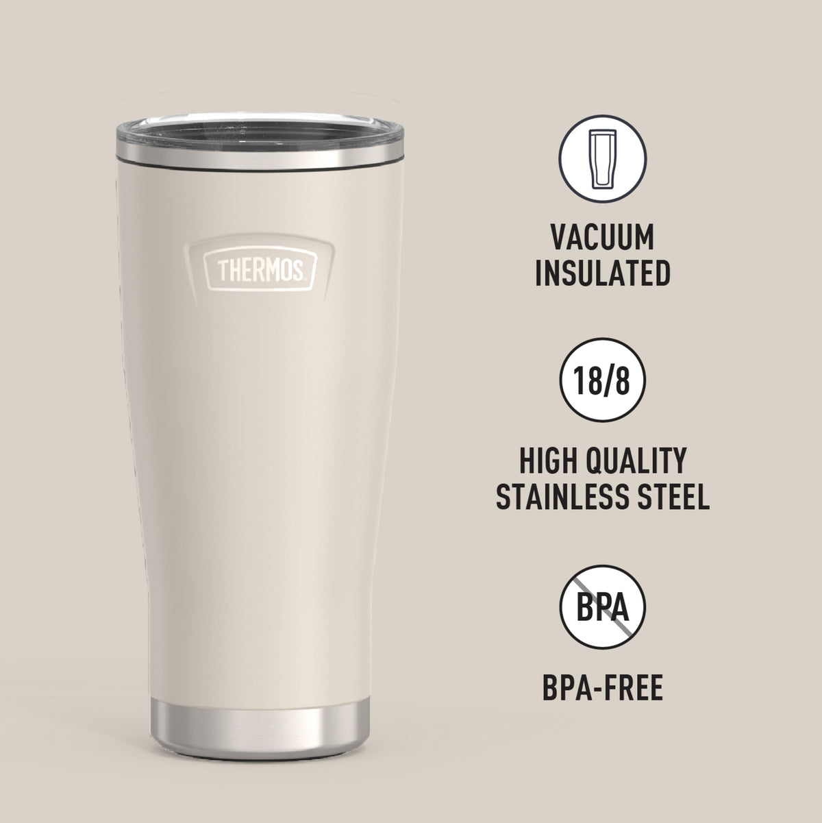 Icon Series 24oz Stainless Steel Tumbler with Slide Lock Lid